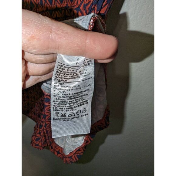 NWT Banana Republic Women's Geometric Keyhole Halter Blouson Romper Small - Picture 6 of 12